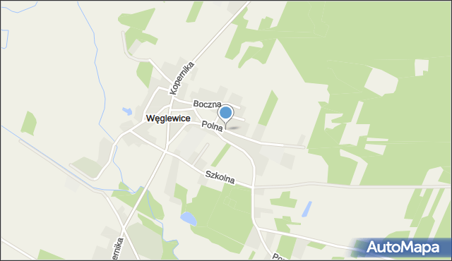 Węglewice gmina Galewice, Polna, mapa Węglewice gmina Galewice