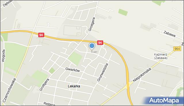 Wieliczka, Politechniczna, mapa Wieliczka