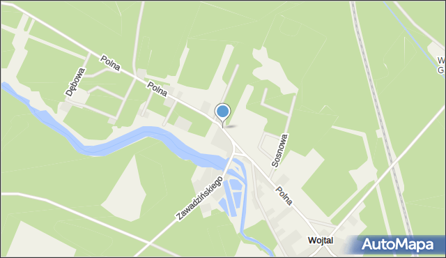 Wojtal, Polna, mapa Wojtal