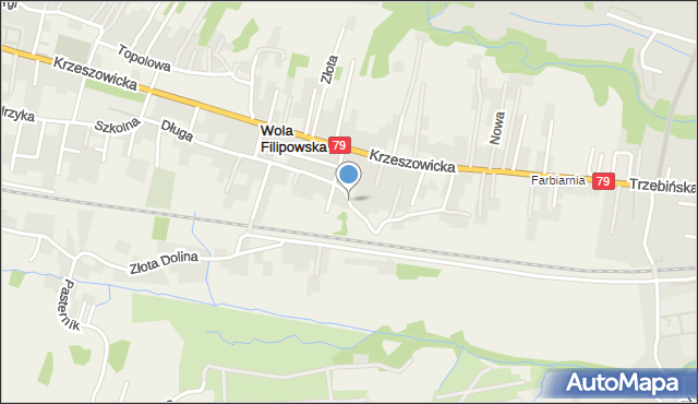 Wola Filipowska, Polna, mapa Wola Filipowska