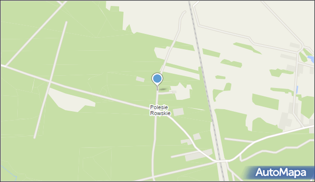 Wola Rowska, Polesie Rowskie, mapa Wola Rowska