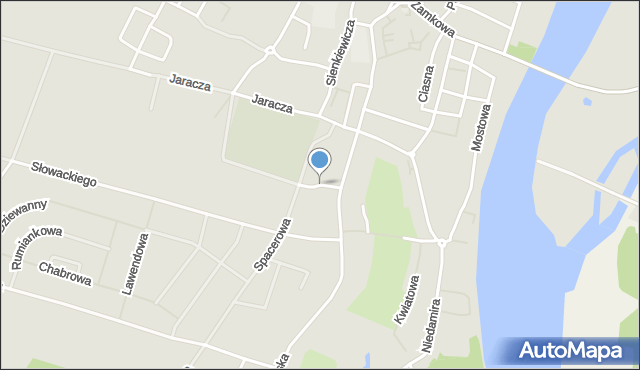 Wolin, Poprzeczna, mapa Wolin