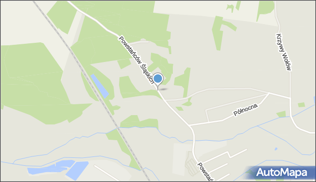 Wołów, Powstańców Śląskich, mapa Wołów
