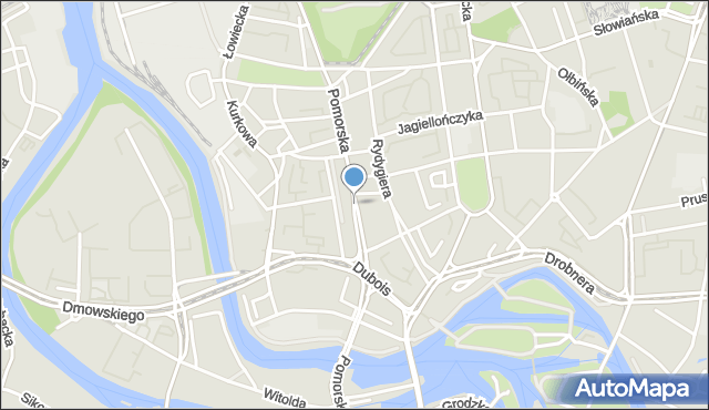 Wrocław, Pomorska, mapa Wrocławia