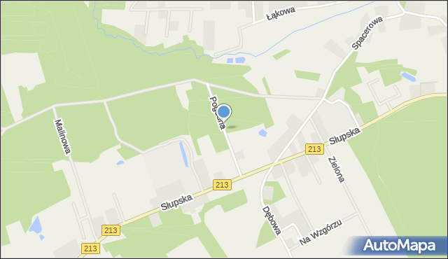 Wrzeście gmina Słupsk, Pogodna, mapa Wrzeście gmina Słupsk