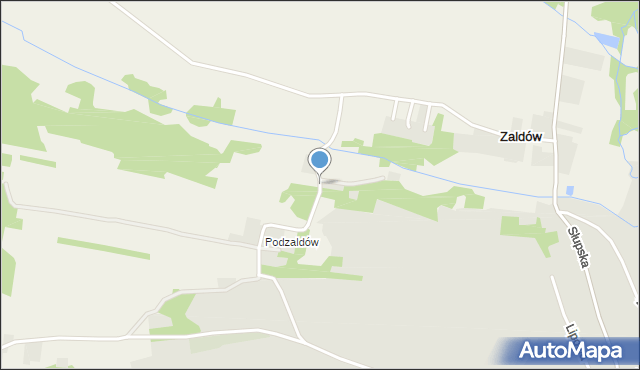 Wzory gmina Iwaniska, Podzaldów, mapa Wzory gmina Iwaniska