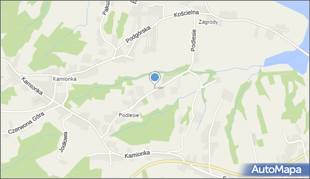 Zakliczyn gmina Siepraw, Podlesie, mapa Zakliczyn gmina Siepraw