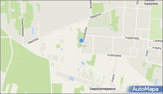 Zduńska Wola, Poprzeczna, mapa Zduńska Wola