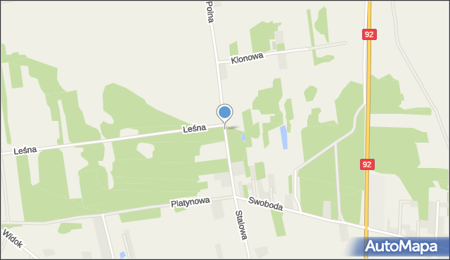 Żelków-Kolonia, Polna, mapa Żelków-Kolonia