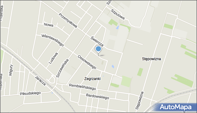 Zgierz, Pogonowskiego Stefana, mapa Zgierz