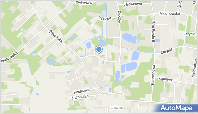 Żółwin gmina Brwinów, Pochyła, mapa Żółwin gmina Brwinów