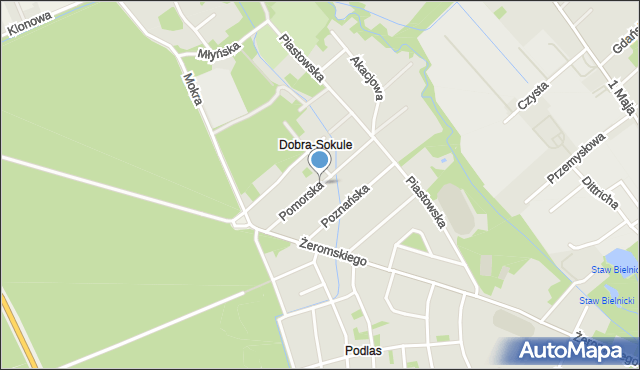 Żyrardów, Pomorska, mapa Żyrardów