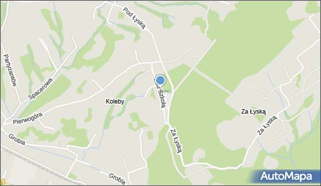 Żywiec, Pod Szkołą, mapa Żywiec