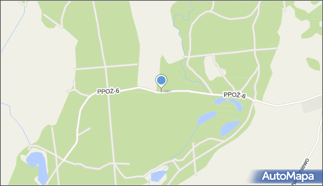 Janinów gmina Okonek, PPOŻ-6, mapa Janinów gmina Okonek