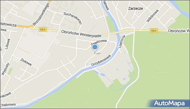 Augustów, Prądzyńskiego Ignacego, gen., mapa Augustów