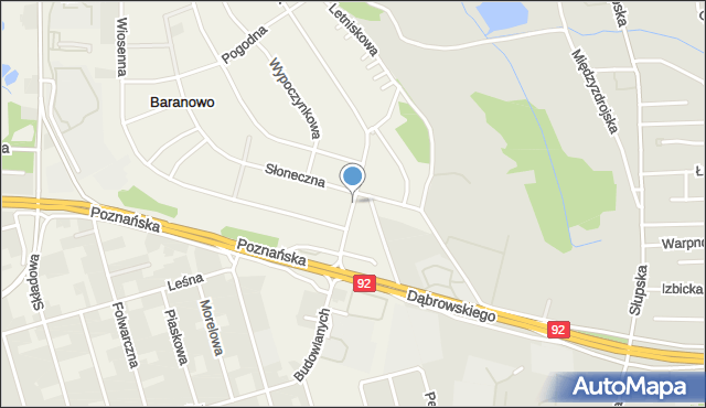 Baranowo gmina Tarnowo Podgórne, Przemysława, mapa Baranowo gmina Tarnowo Podgórne