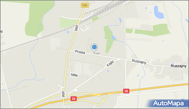 Barczewo, Prosta, mapa Barczewo