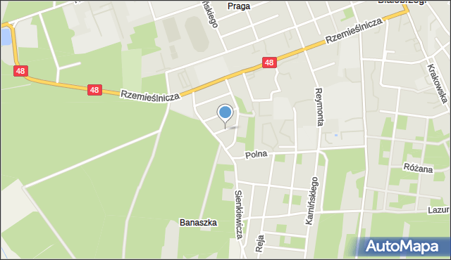 Białobrzegi, Prusa Bolesława, mapa Białobrzegi