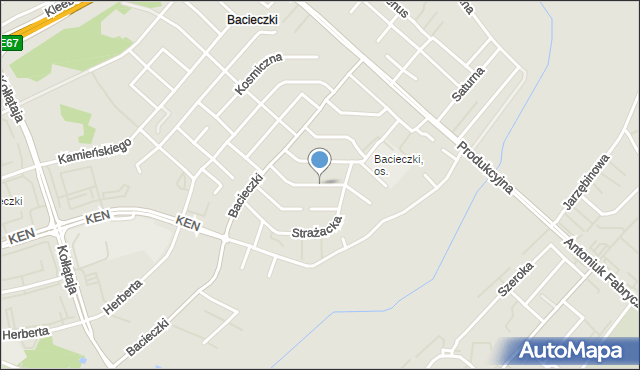 Białystok, Przerwy-Tetmajera Kazimierza, mapa Białegostoku