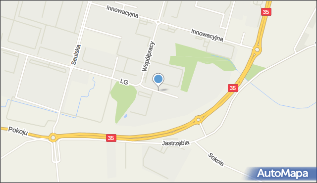 Biskupice Podgórne, Profesjonalna, mapa Biskupice Podgórne