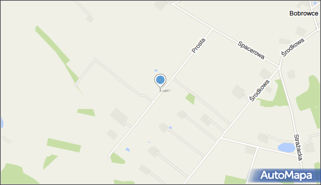 Bobrowce, Prosta, mapa Bobrowce
