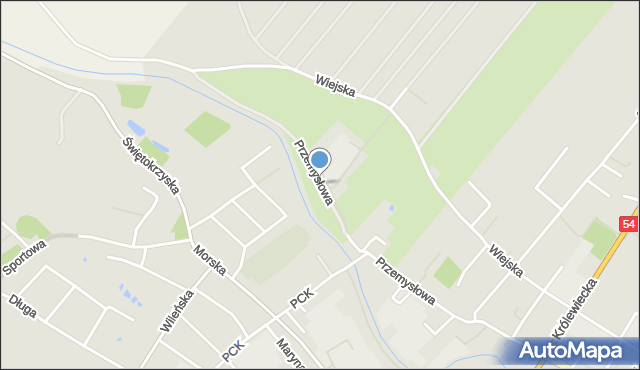 Braniewo, Przemysłowa, mapa Braniewo