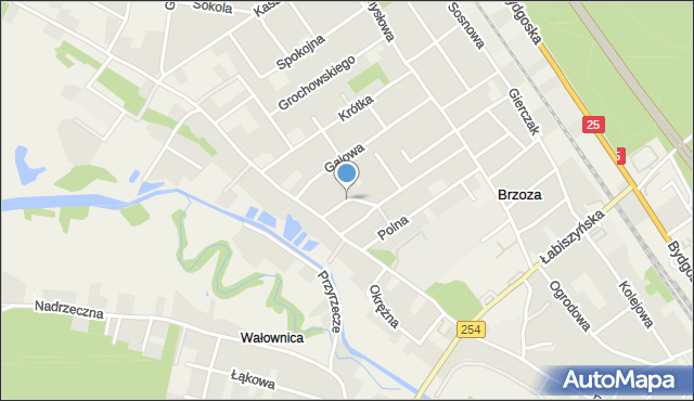 Brzoza gmina Nowa Wieś Wielka, Projektowana, mapa Brzoza gmina Nowa Wieś Wielka
