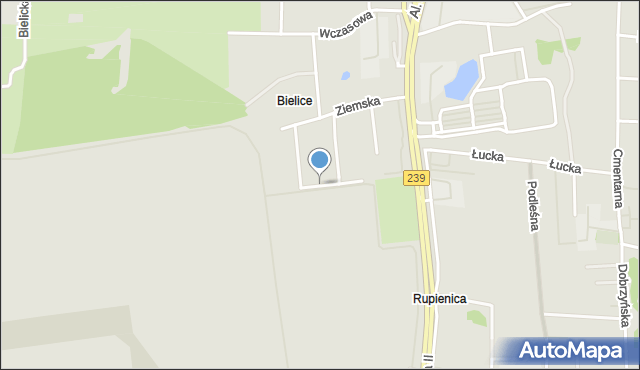 Bydgoszcz, Przy Lotnisku, mapa Bydgoszczy