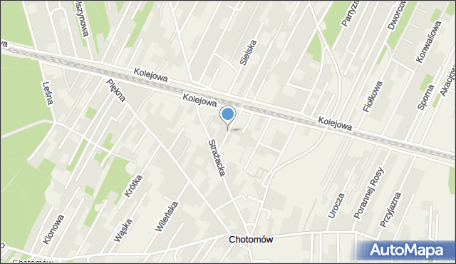 Chotomów, Przechodnia, mapa Chotomów