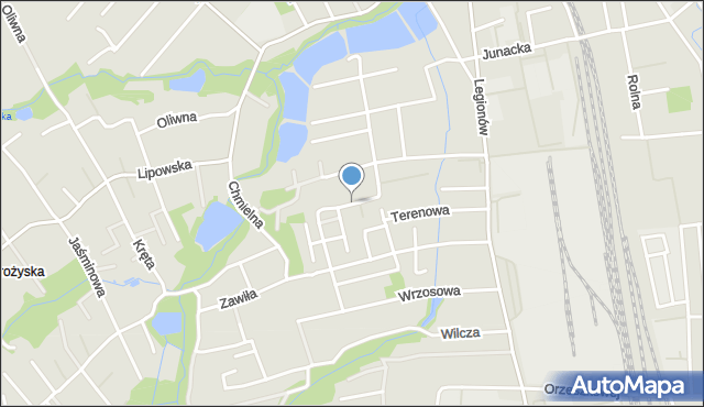 Czechowice-Dziedzice, Przebiśniegów, mapa Czechowic-Dziedzic