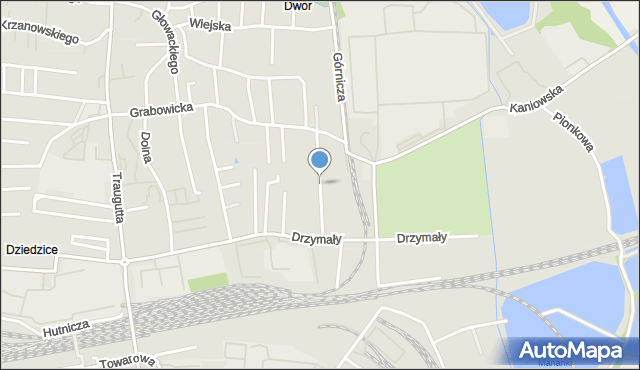 Czechowice-Dziedzice, Przejściowa, mapa Czechowic-Dziedzic