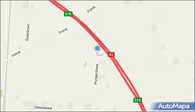 Czerniewice gmina Choceń, Przejazdowa, mapa Czerniewice gmina Choceń