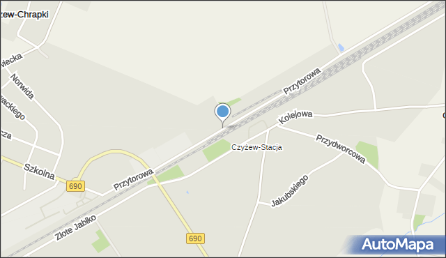 Czyżew powiat wysokomazowiecki, Przytorowa, mapa Czyżew powiat wysokomazowiecki