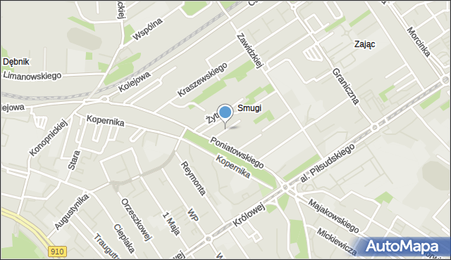 Dąbrowa Górnicza, Prosta, mapa Dąbrowa Górnicza