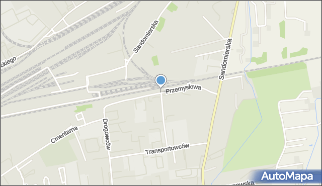 Dębica, Przemysłowa, mapa Dębicy