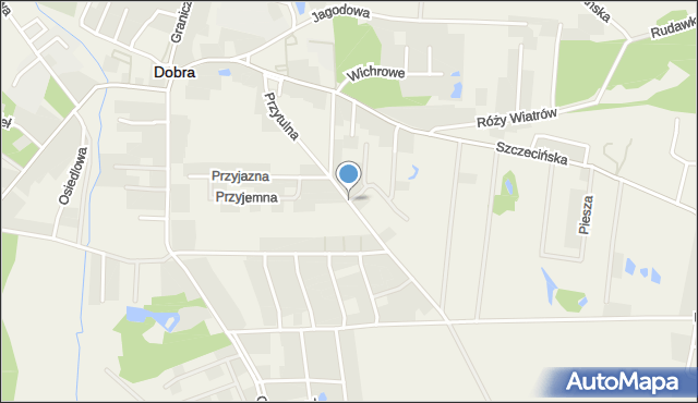 Dobra gmina Dobra (Szczecińska), Przytulna, mapa Dobra gmina Dobra (Szczecińska)