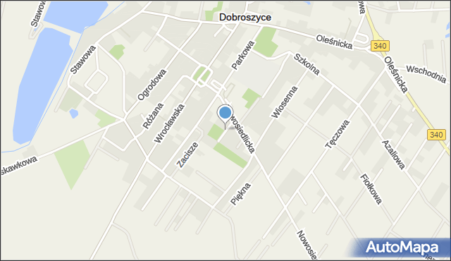 Dobroszyce, Prosta, mapa Dobroszyce