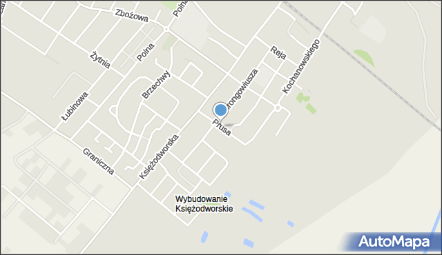 Działdowo, Prusa Bolesława, mapa Działdowo
