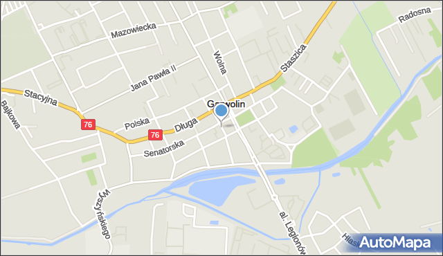 Garwolin, Przechodnia, mapa Garwolin