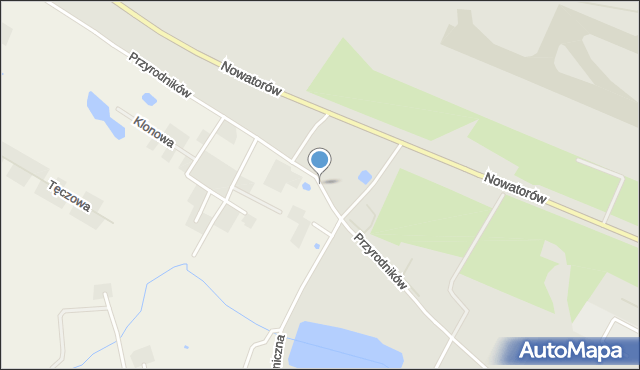 Gdańsk, Przyrodników, mapa Gdańska