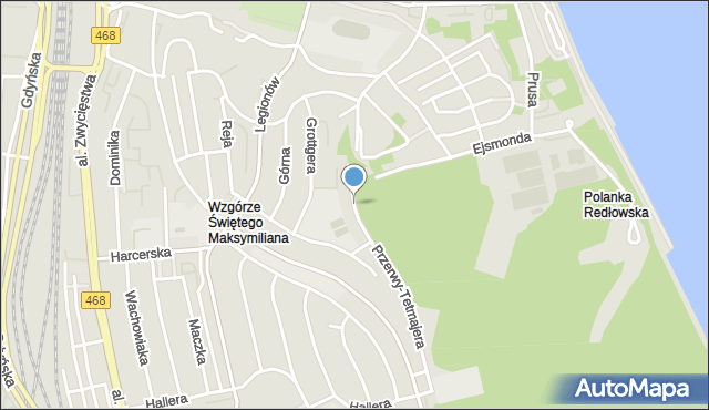 Gdynia, Przerwy-Tetmajera Kazimierza, mapa Gdyni
