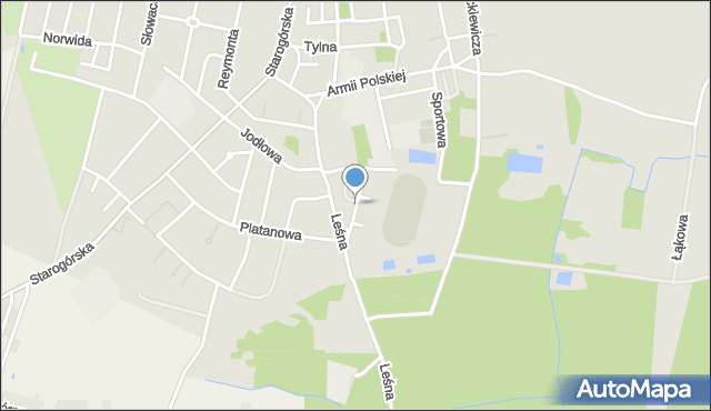 Góra, Przylesie, mapa Góra