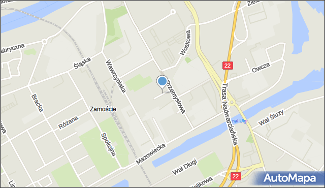 Gorzów Wielkopolski, Prosta, mapa Gorzów Wielkopolski