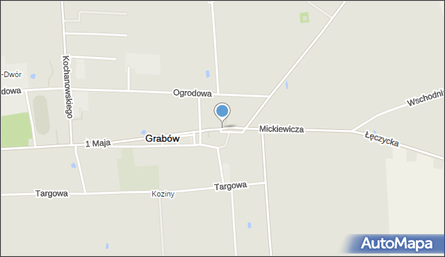 Grabów powiat łęczycki, Przedrynek, mapa Grabów powiat łęczycki