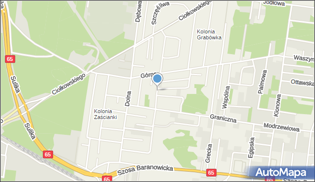 Grabówka powiat białostocki, Prosta, mapa Grabówka powiat białostocki