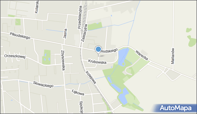 Grójec, Przeskok, mapa Grójec