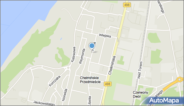 Grudziądz, Prusa Bolesława, mapa Grudziądza