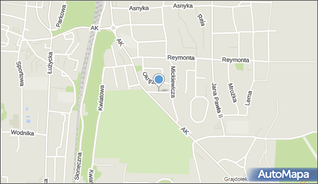 Gryfino, Prusa Bolesława, mapa Gryfino