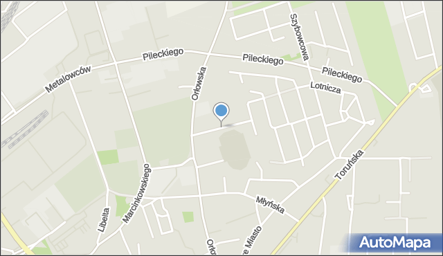 Inowrocław, Przy Stadionie, mapa Inowrocławia