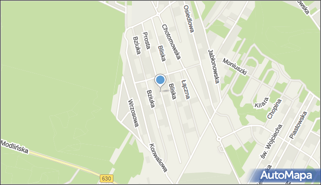 Jabłonna powiat legionowski, Prosta, mapa Jabłonna powiat legionowski